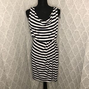 Valerie Bertinelli Sleeveless Dress Black/white 6